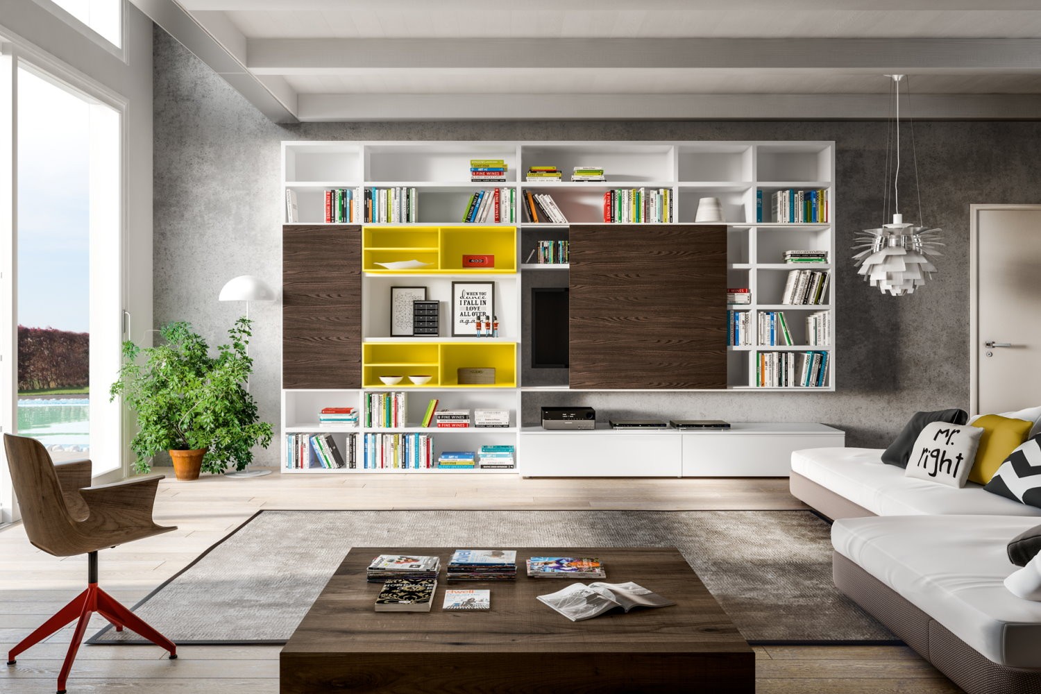 Parete soggiorno moderne : pareti soggiorno moderne roma. pareti ...